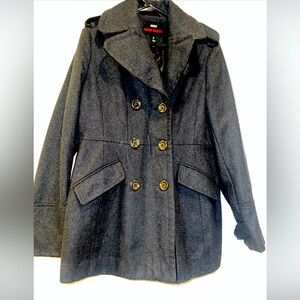 Vintage Y2K Wool Coat M60 Miss Sixty Black/ charcoal Women's L